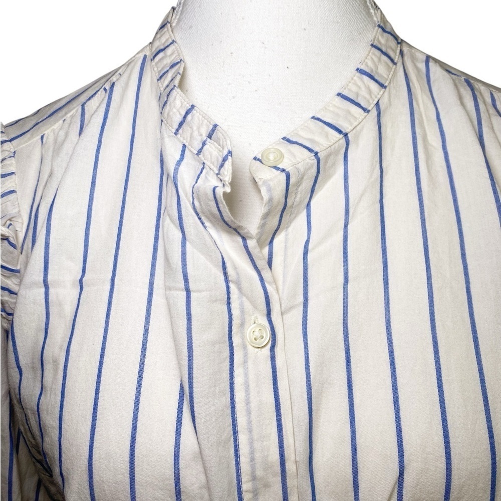 Old Navy Blue and White Pin Striped Shirt NWT - Picture 4 of 14